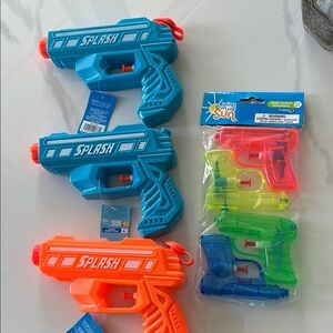 Summer outdoor fun toys. Splash Water Guns for toddler teen boys girls or adults